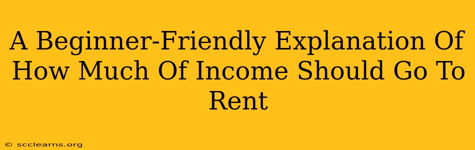 A Beginner-Friendly Explanation Of How Much Of Income Should Go To Rent