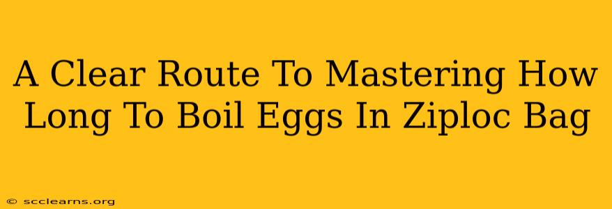 A Clear Route To Mastering How Long To Boil Eggs In Ziploc Bag