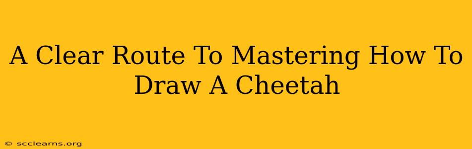 A Clear Route To Mastering How To Draw A Cheetah