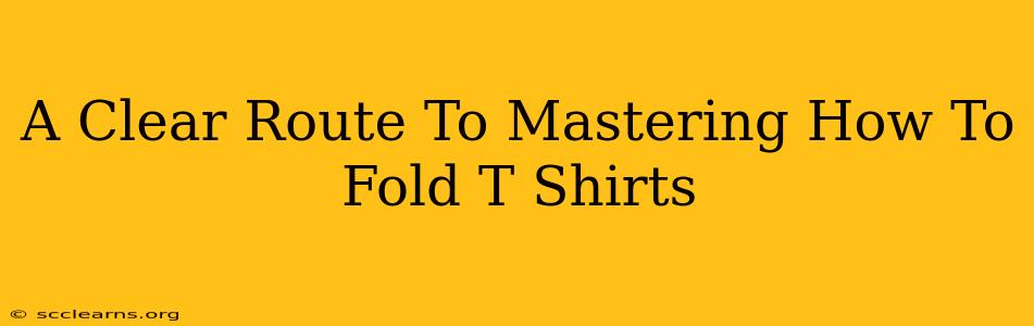 A Clear Route To Mastering How To Fold T Shirts