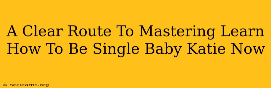 A Clear Route To Mastering Learn How To Be Single Baby Katie Now