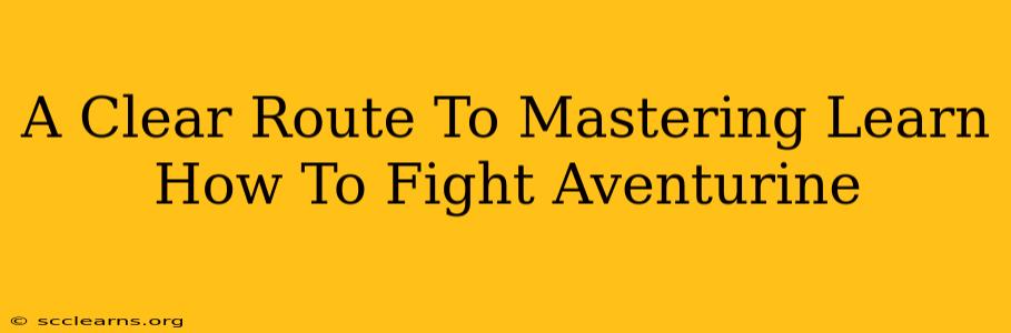 A Clear Route To Mastering Learn How To Fight Aventurine