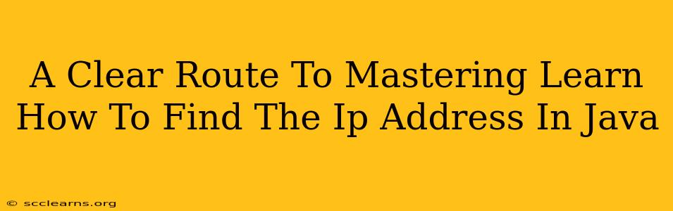 A Clear Route To Mastering Learn How To Find The Ip Address In Java