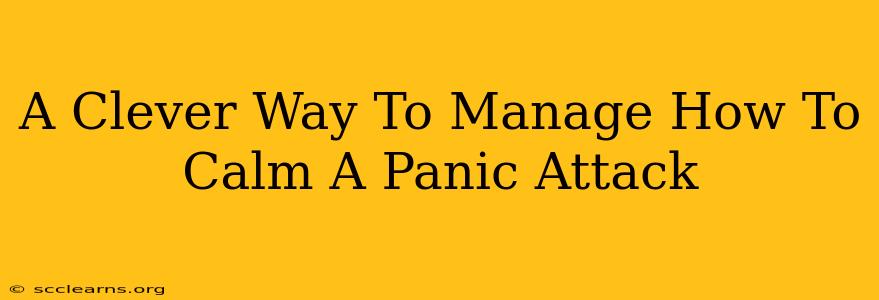 A Clever Way To Manage How To Calm A Panic Attack