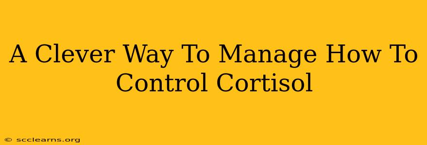 A Clever Way To Manage How To Control Cortisol