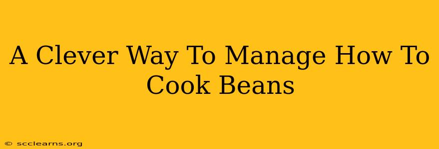 A Clever Way To Manage How To Cook Beans