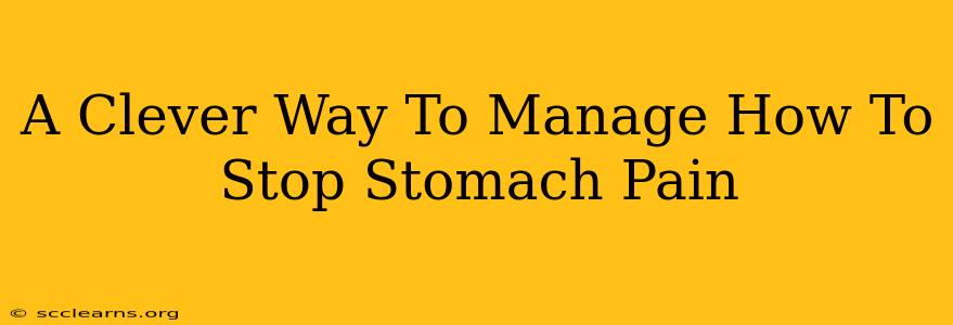 A Clever Way To Manage How To Stop Stomach Pain