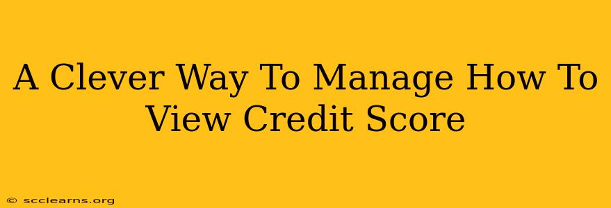 A Clever Way To Manage How To View Credit Score