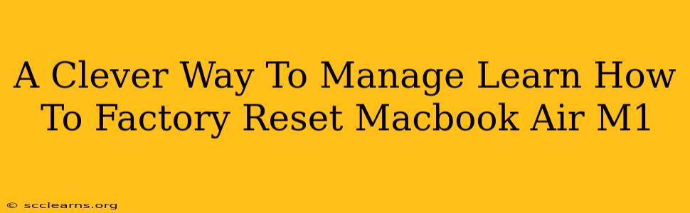 A Clever Way To Manage Learn How To Factory Reset Macbook Air M1