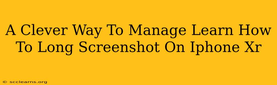A Clever Way To Manage Learn How To Long Screenshot On Iphone Xr