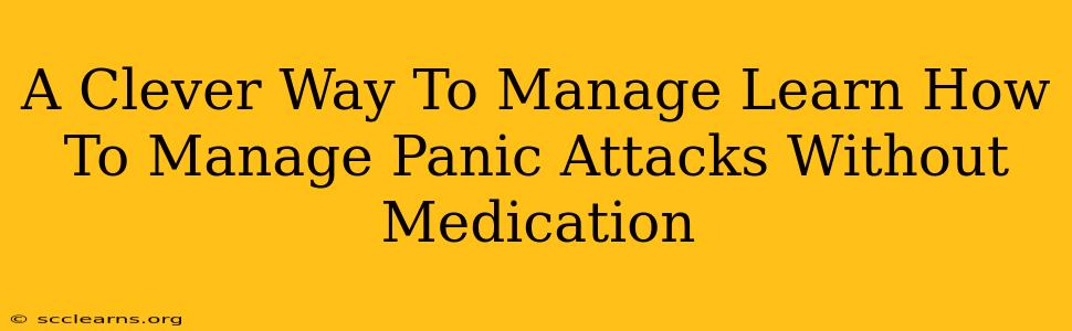 A Clever Way To Manage Learn How To Manage Panic Attacks Without Medication