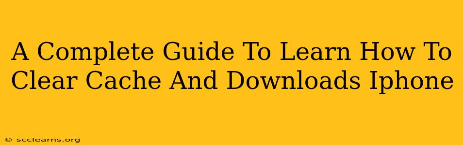A Complete Guide To Learn How To Clear Cache And Downloads Iphone