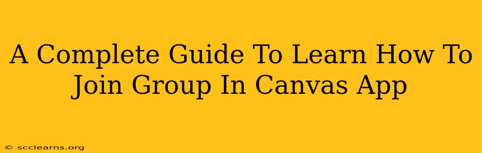 A Complete Guide To Learn How To Join Group In Canvas App