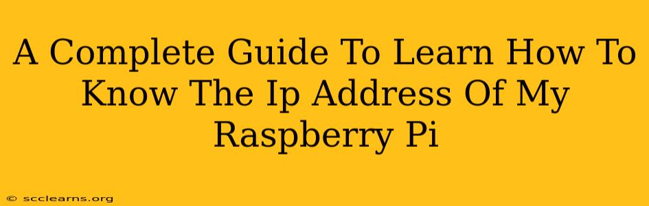 A Complete Guide To Learn How To Know The Ip Address Of My Raspberry Pi