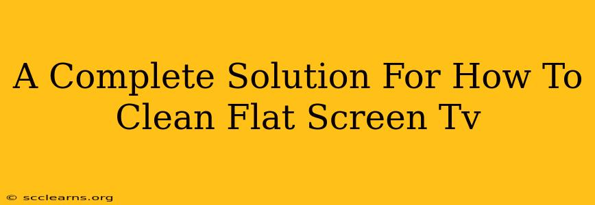 A Complete Solution For How To Clean Flat Screen Tv