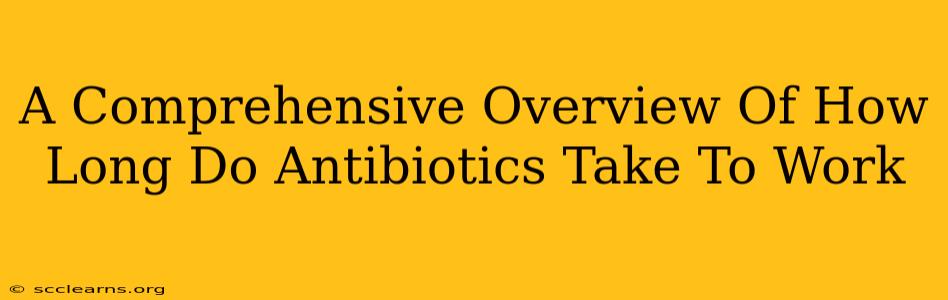 A Comprehensive Overview Of How Long Do Antibiotics Take To Work