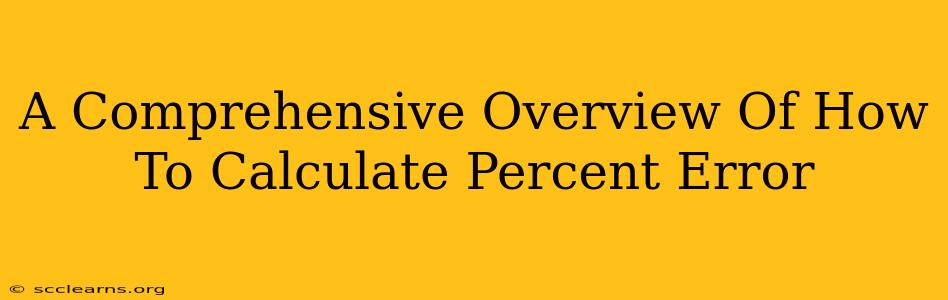 A Comprehensive Overview Of How To Calculate Percent Error