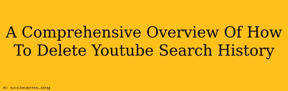 A Comprehensive Overview Of How To Delete Youtube Search History