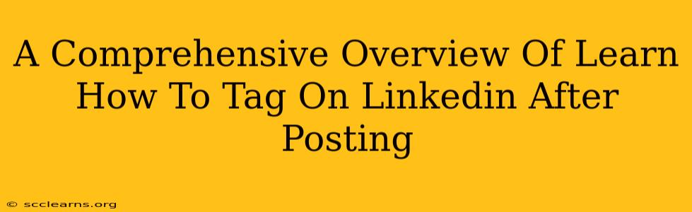 A Comprehensive Overview Of Learn How To Tag On Linkedin After Posting