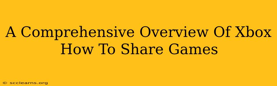 A Comprehensive Overview Of Xbox How To Share Games