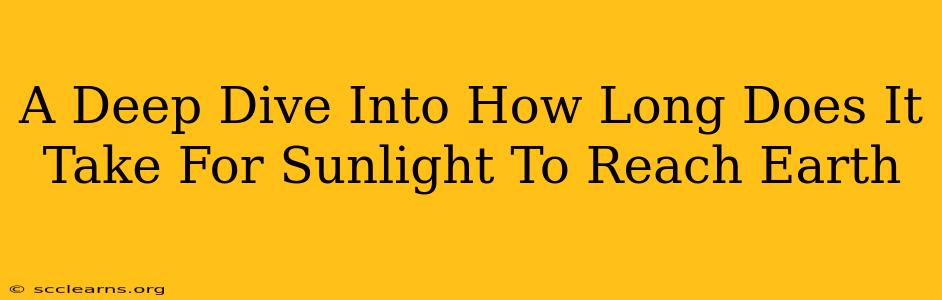 A Deep Dive Into How Long Does It Take For Sunlight To Reach Earth