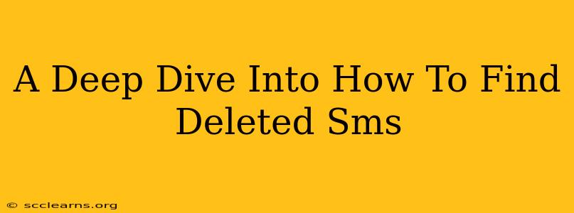 A Deep Dive Into How To Find Deleted Sms