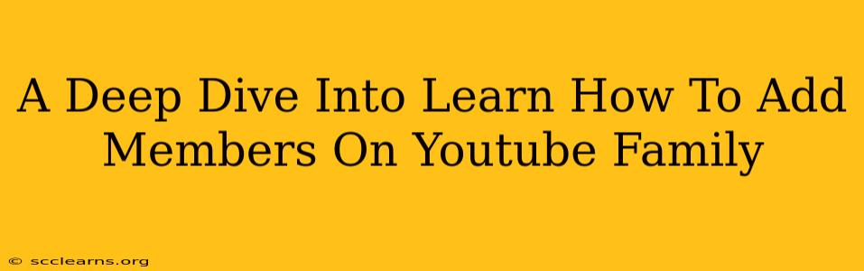 A Deep Dive Into Learn How To Add Members On Youtube Family