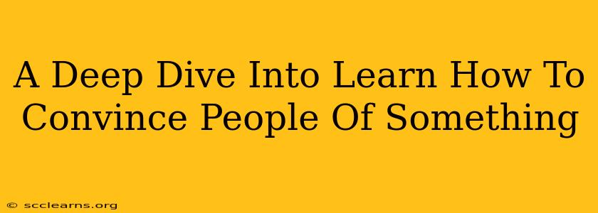 A Deep Dive Into Learn How To Convince People Of Something