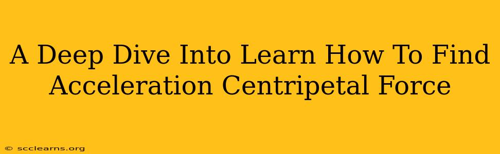 A Deep Dive Into Learn How To Find Acceleration Centripetal Force