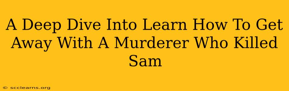 A Deep Dive Into Learn How To Get Away With A Murderer Who Killed Sam