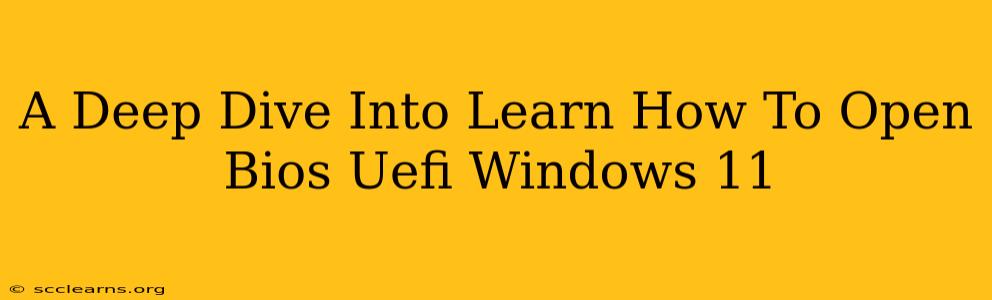 A Deep Dive Into Learn How To Open Bios Uefi Windows 11