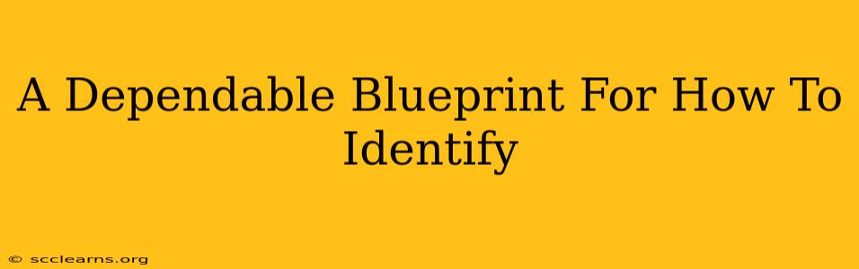 A Dependable Blueprint For How To Identify