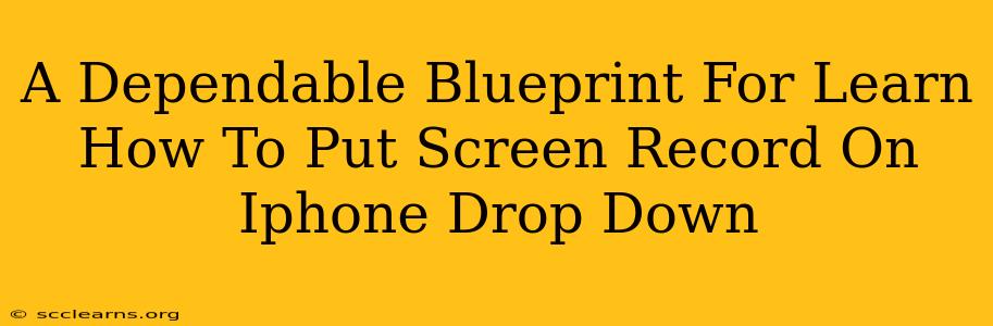 A Dependable Blueprint For Learn How To Put Screen Record On Iphone Drop Down