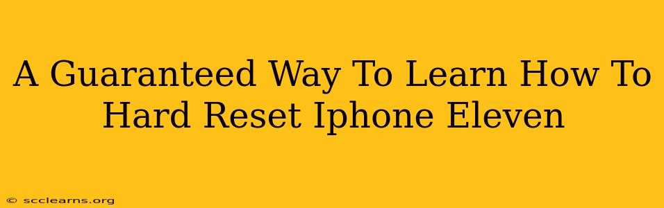 A Guaranteed Way To Learn How To Hard Reset Iphone Eleven