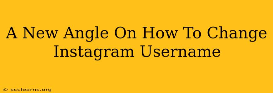 A New Angle On How To Change Instagram Username