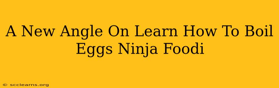 A New Angle On Learn How To Boil Eggs Ninja Foodi