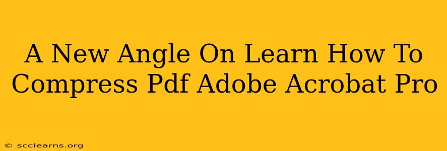 A New Angle On Learn How To Compress Pdf Adobe Acrobat Pro