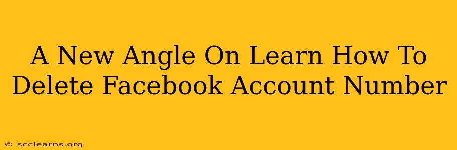 A New Angle On Learn How To Delete Facebook Account Number