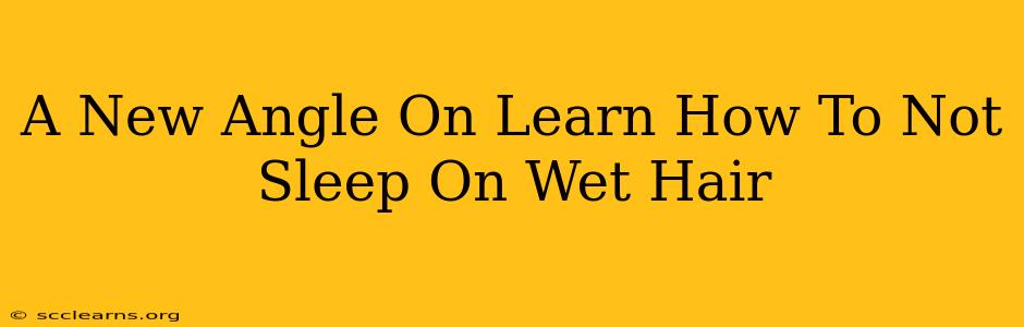 A New Angle On Learn How To Not Sleep On Wet Hair