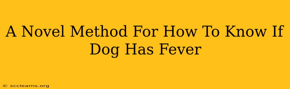 A Novel Method For How To Know If Dog Has Fever