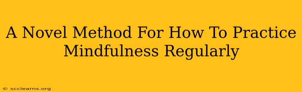 A Novel Method For How To Practice Mindfulness Regularly