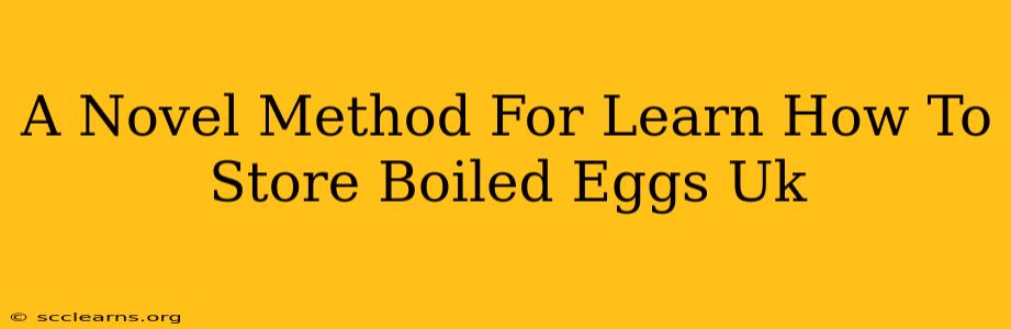 A Novel Method For Learn How To Store Boiled Eggs Uk