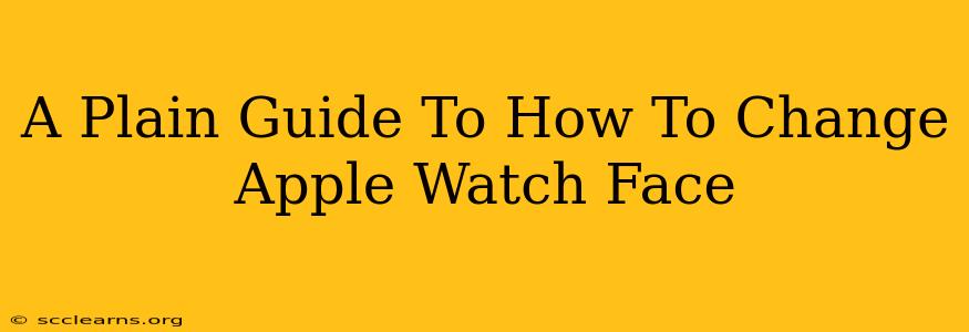 A Plain Guide To How To Change Apple Watch Face