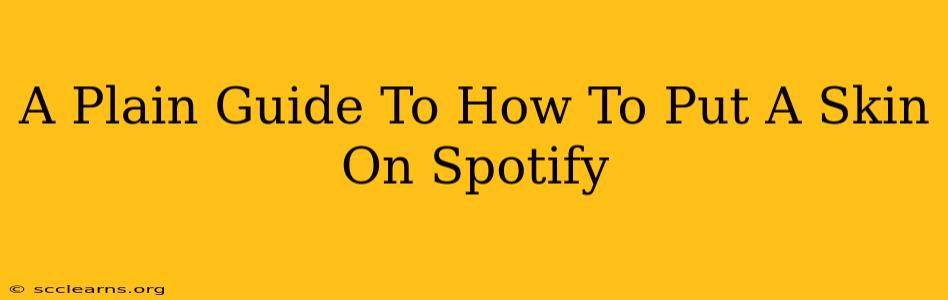 A Plain Guide To How To Put A Skin On Spotify