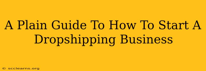 A Plain Guide To How To Start A Dropshipping Business