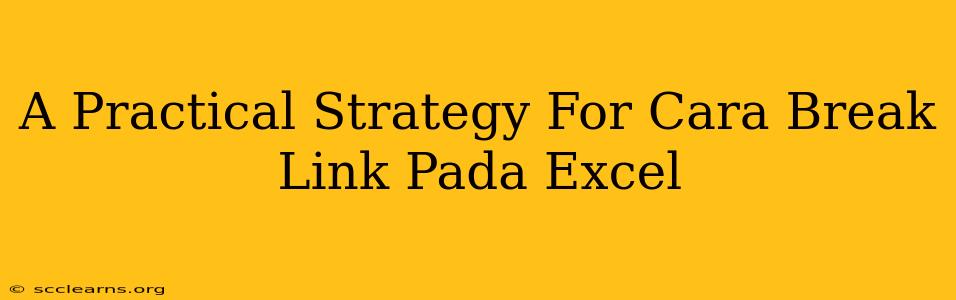 A Practical Strategy For Cara Break Link Pada Excel