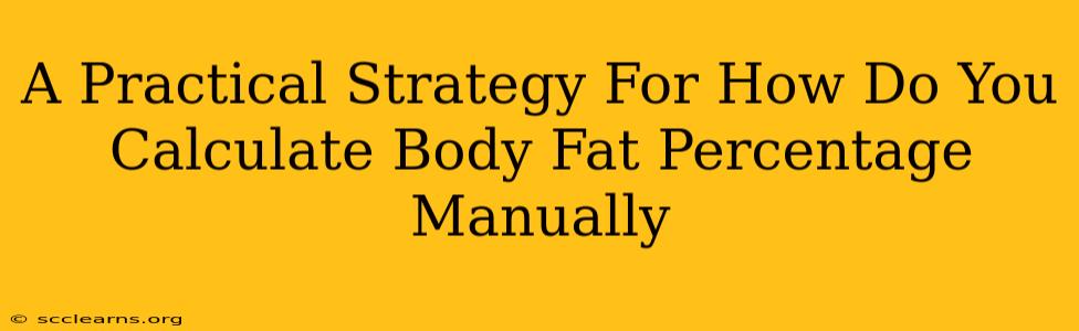 A Practical Strategy For How Do You Calculate Body Fat Percentage Manually