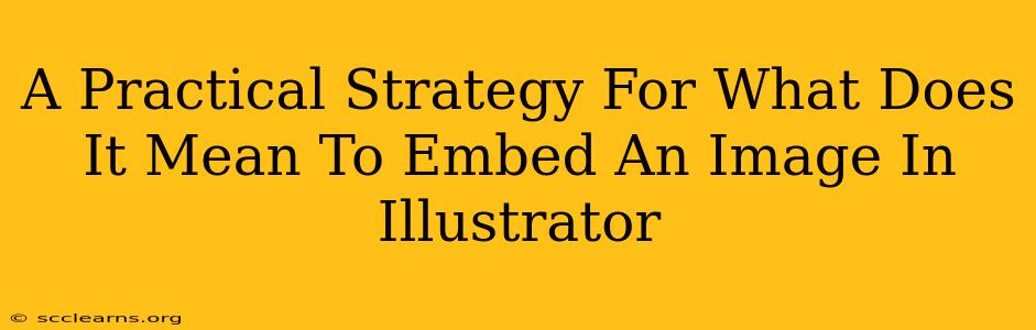 A Practical Strategy For What Does It Mean To Embed An Image In Illustrator