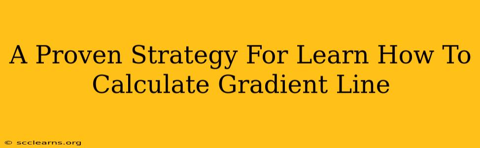 A Proven Strategy For Learn How To Calculate Gradient Line