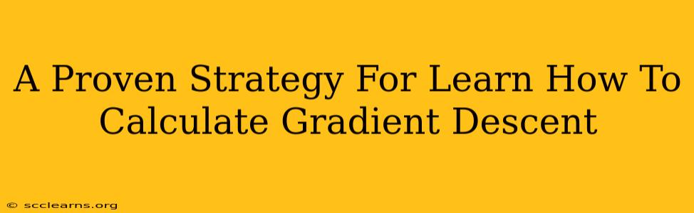 A Proven Strategy For Learn How To Calculate Gradient Descent